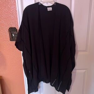 Melrose and Market- black- shawl - coverup